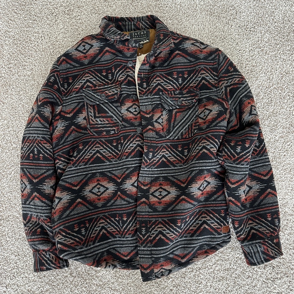 Jachs New York Sherpa Button Up Jacket